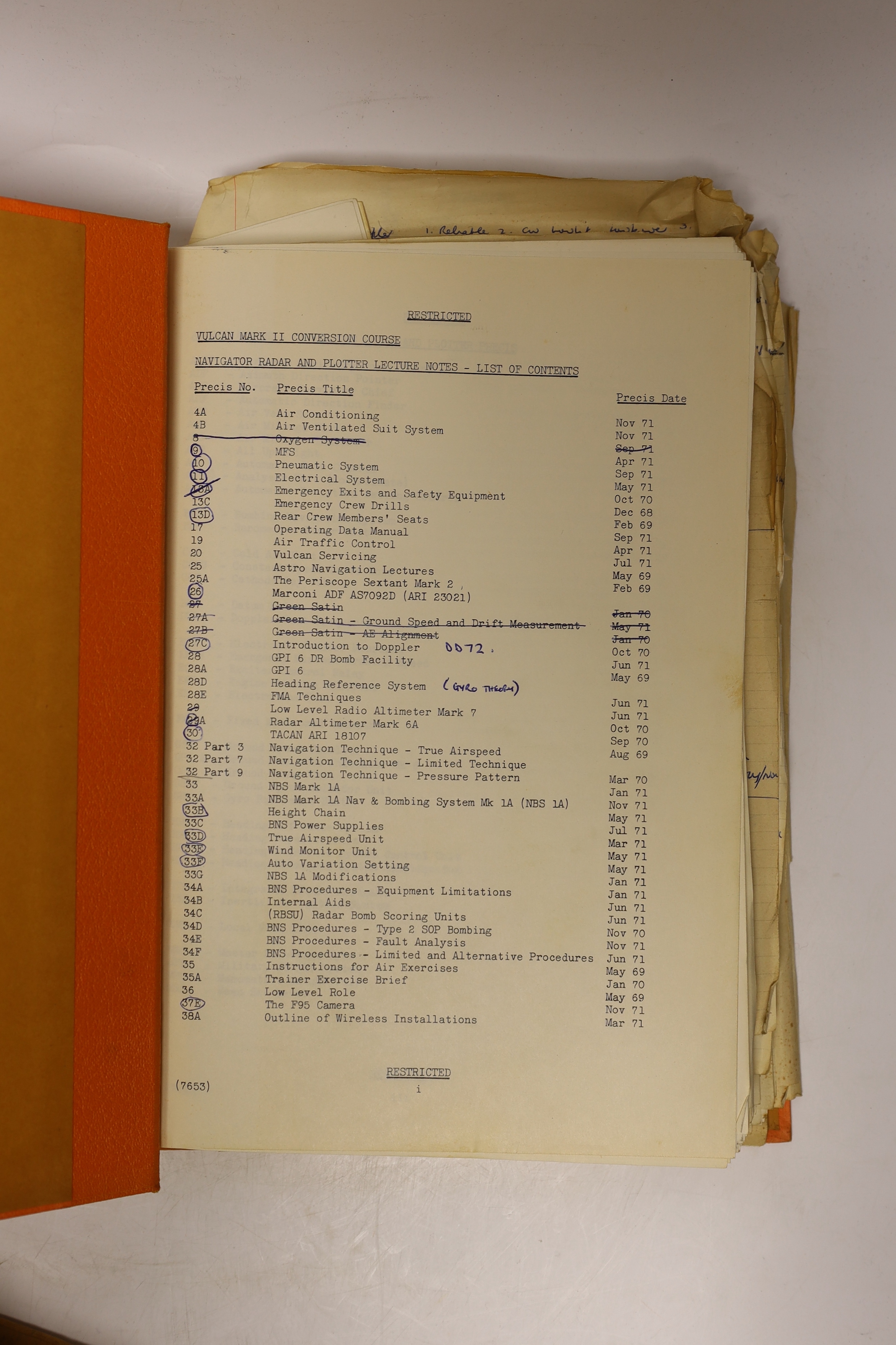 Two volumes: Vulcan Conversion manuals, 1969 -70